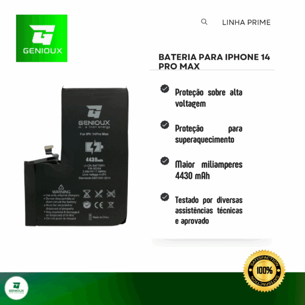 Bateria PRIME Genioux para iPhone 14 Pro Max - Image 4
